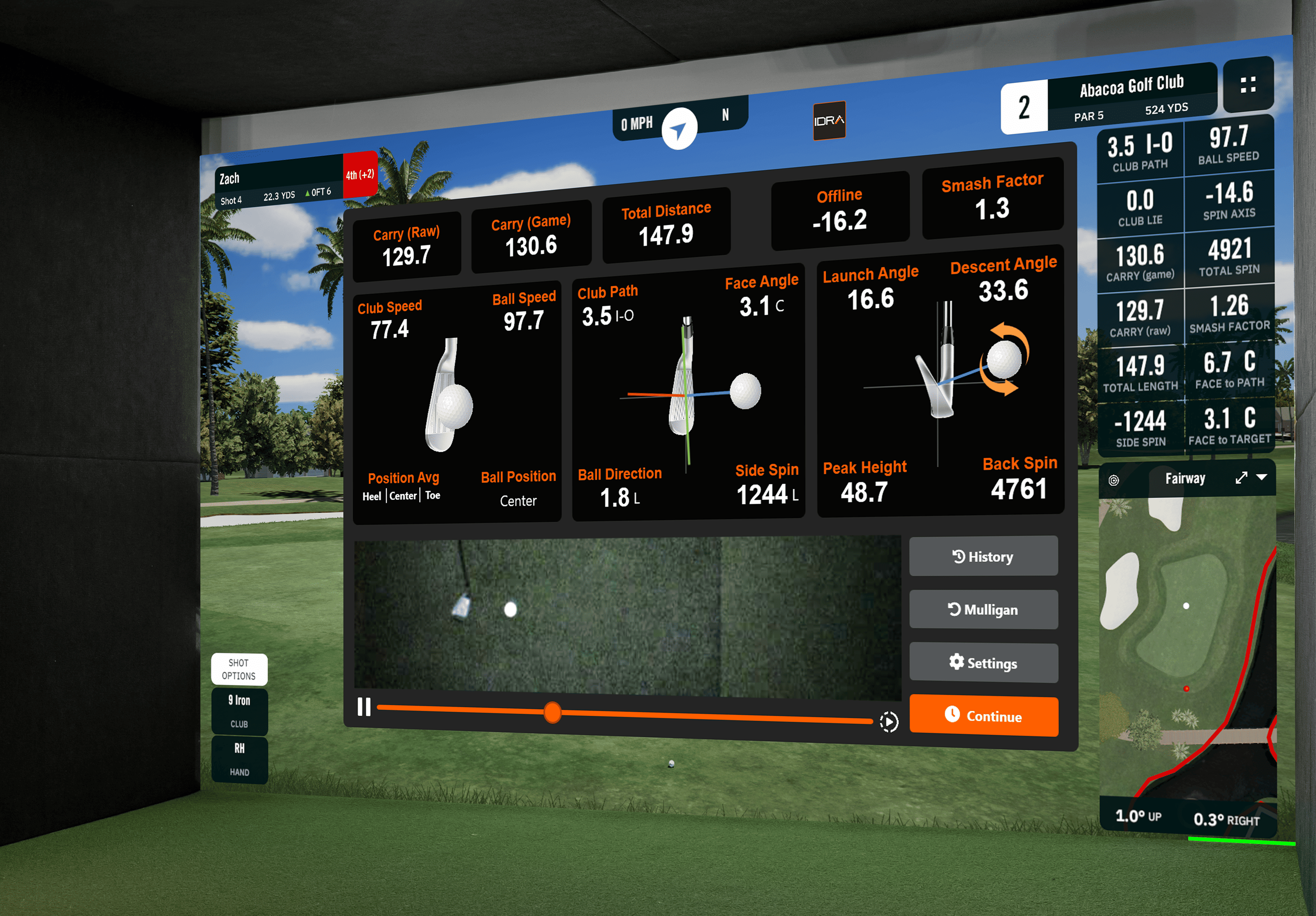 IDRA II Golf Launch Monitor