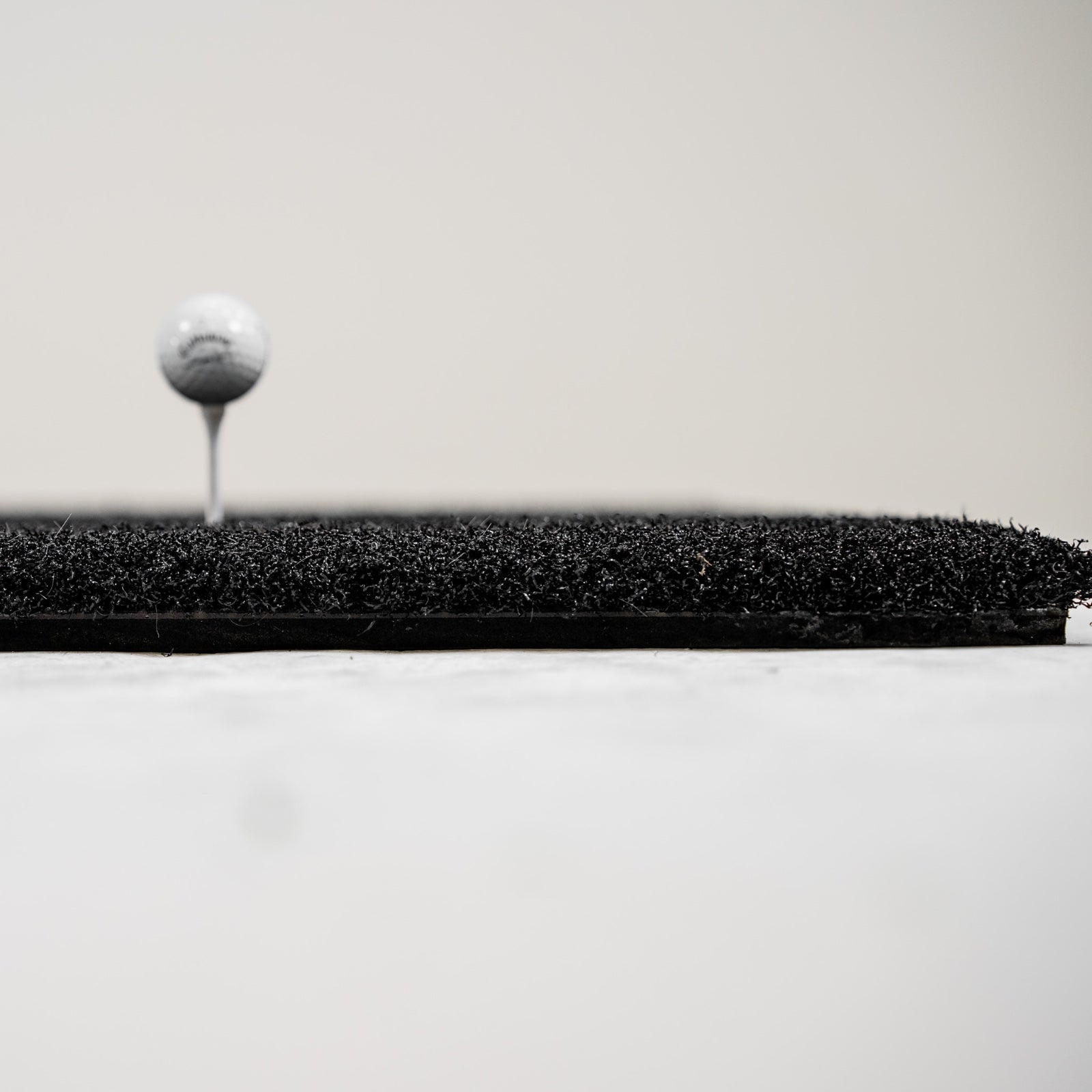 GolfBays Nylon Winter Insert Tee Hitting Mat Black 1.5m x 1.5m (4