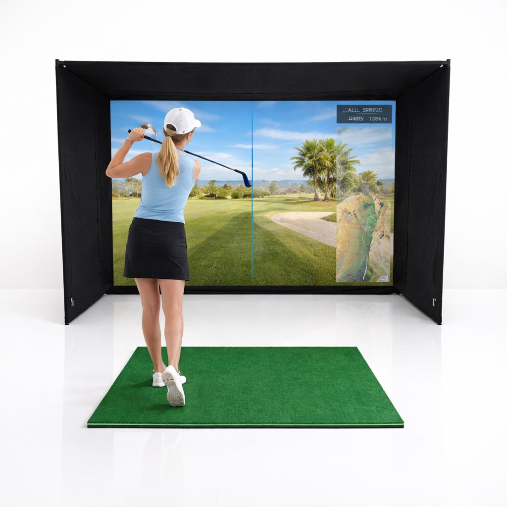 GolfBays EasySim Golf Simulator Enclosure